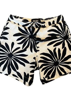 Malibu Floral Swim Trunks Men’s Small, Beach Shorts